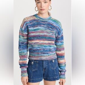 Veronica Beard Asmara Space-Dyed Sweater
Size: L
Color: Blue Multi
